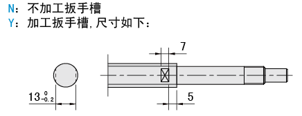 扳手槽加工