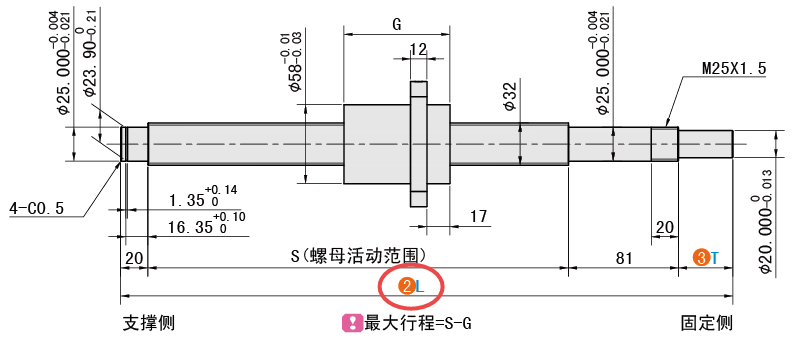 L（總長）