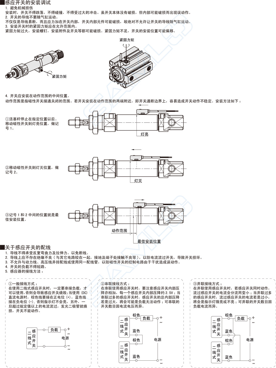 磁性開(kāi)關(guān)DSA安裝調(diào)試